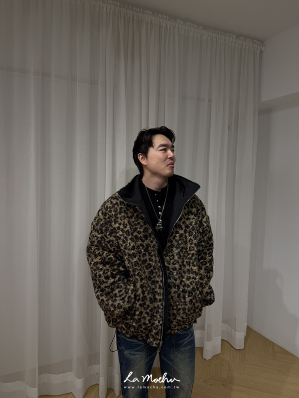 羔毛雙面穿豹紋外套